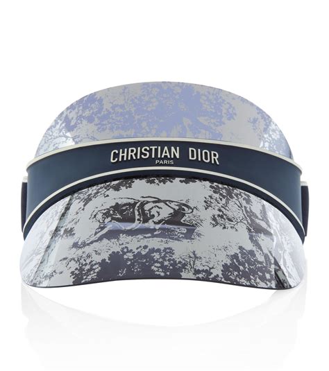 dior women's logo visor - white blue|DIOR DiorClub V1U Logo Mirrored Visor .